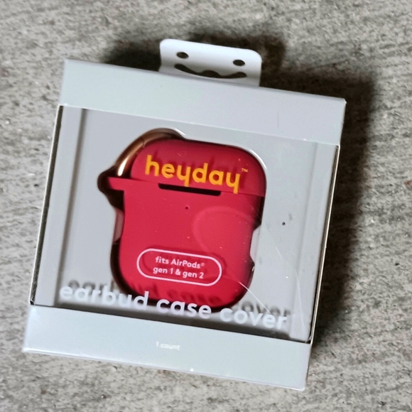 NEW Apple AirPods Gen 1&2 Pink Silicone Case with Clip - Picture 1 of 3